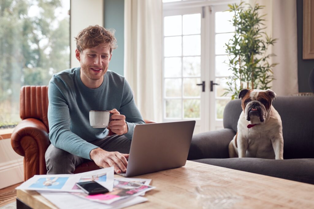 Man Working From Home